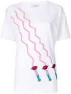 Valentino Lipstick-print T-shirt - White