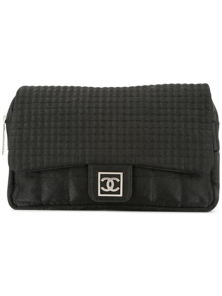 Chanel Pre-owned Square Square Quilted Backpack - Black