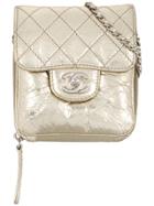 Chanel Vintage Quilted Chain Shoulder Bag - Metallic