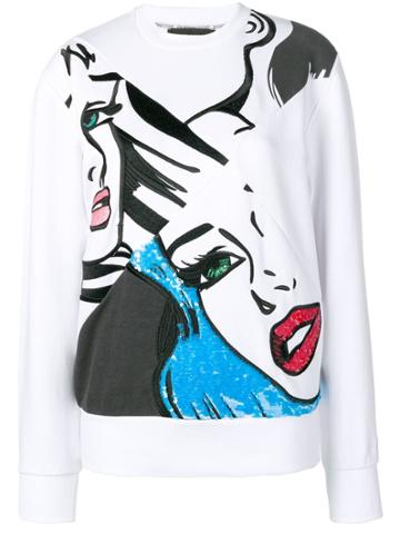 Sport Max Code Pop Art Sweatshirt - White