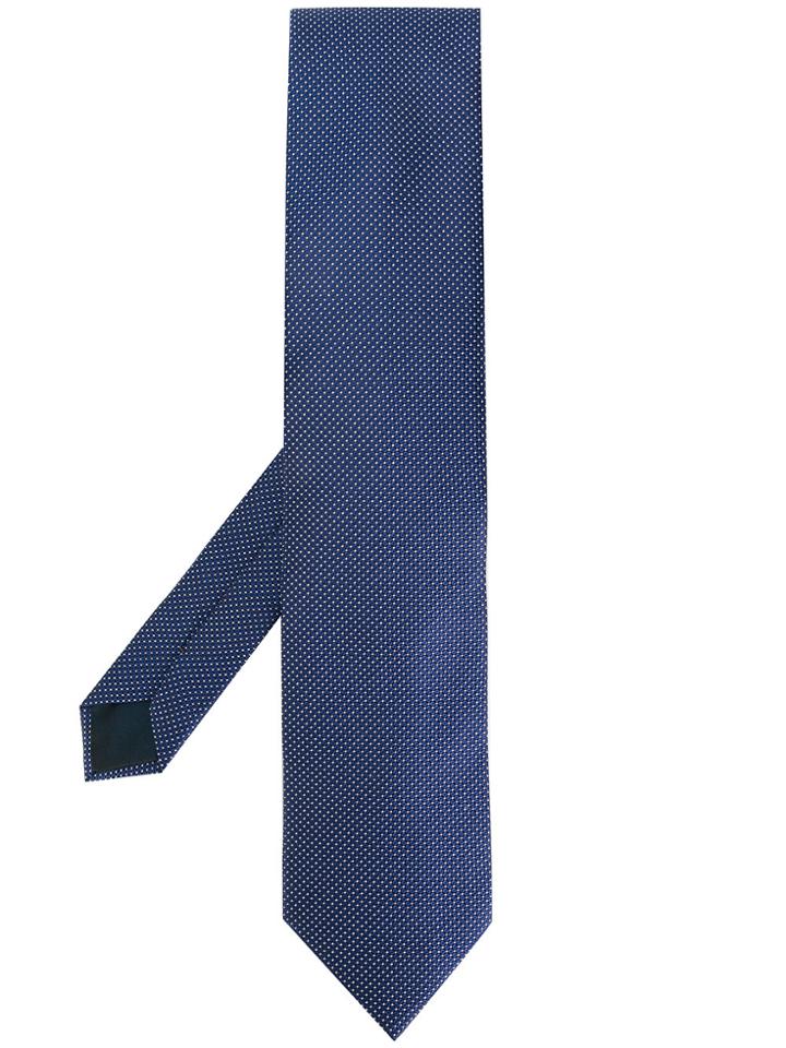 Lanvin Polka Dot Print Tie - Blue