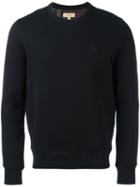 Burberry Embroidered Logo Sweatshirt, Adult Unisex, Size: Xs, Black, Cotton/polyester