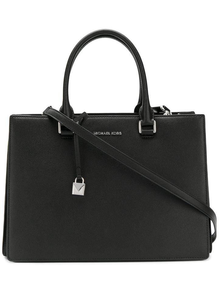 Michael Michael Kors - Rectangular Tote - Women - Leather - One Size, Black, Leather