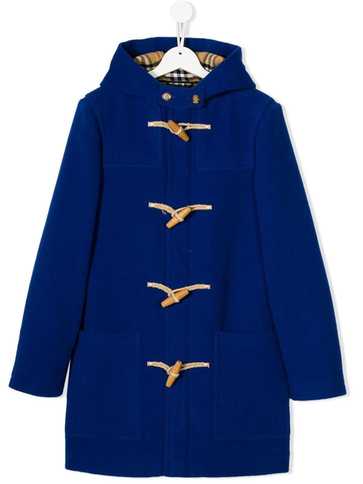 Burberry Kids Teen Duffle Coat - Blue
