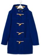 Burberry Kids Teen Duffle Coat - Blue