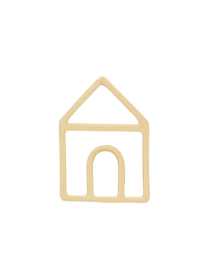 Aliita 9kt Gold House Stud Earring