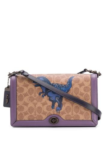 Coach X Zhu Jingyi Riley With Rexy Cross-body Bag - Neutrals