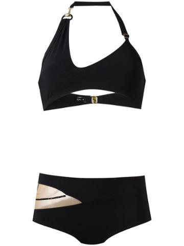 Tatu Couture 'nikita' Bikini, Women's, Size: Medium, Black, Polyamide/spandex/elastane/swarovski Crystal