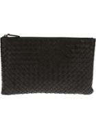 Bottega Veneta Intrecciato Leather Make-up Bag - Black