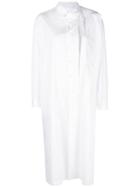 Yohji Yamamoto Ripped Detail Shirt Jacket - White