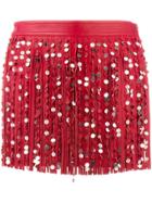 Valentino Fitted Short Skirt - Red