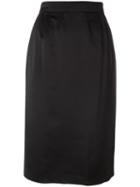 Yves Saint Laurent Vintage Classic Pencil Skirt, Women's, Size: 38, Black