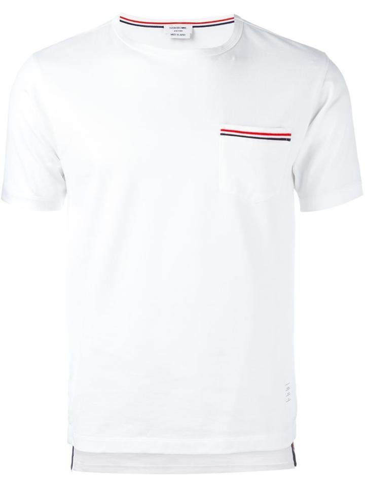 Thom Browne - Patch Pocket T-shirt - Men - Cotton - 3, White, Cotton