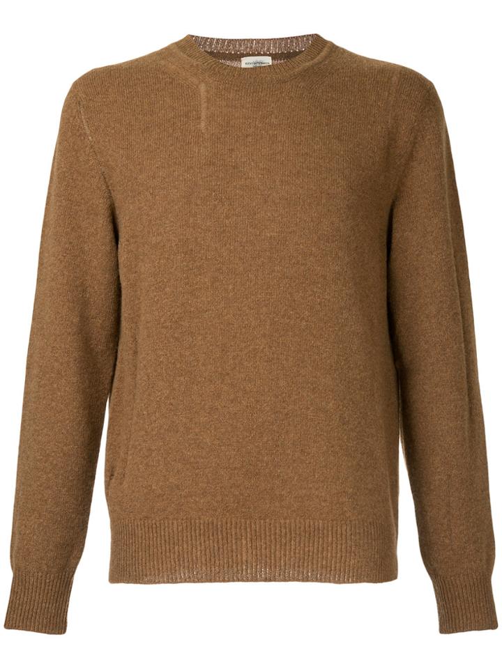 Kent & Curwen Crew Neck Jumper - Brown