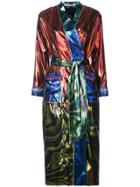 Mary Katrantzou Marble Oil Design Kimono Jacket - Metallic
