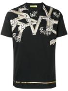 Versace Jeans Pinted Round Neck T-shirt - Black