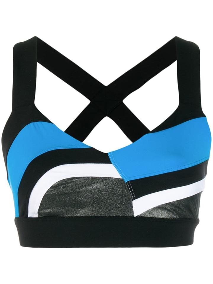 No Ka' Oi Cropped Compression Tank - Blue