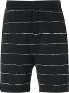 T By Alexander Wang Scribble Print Track Shorts