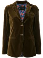 Etro - Fitted Blazer - Women - Cotton/spandex/elastane/viscose - 40, Brown, Cotton/spandex/elastane/viscose