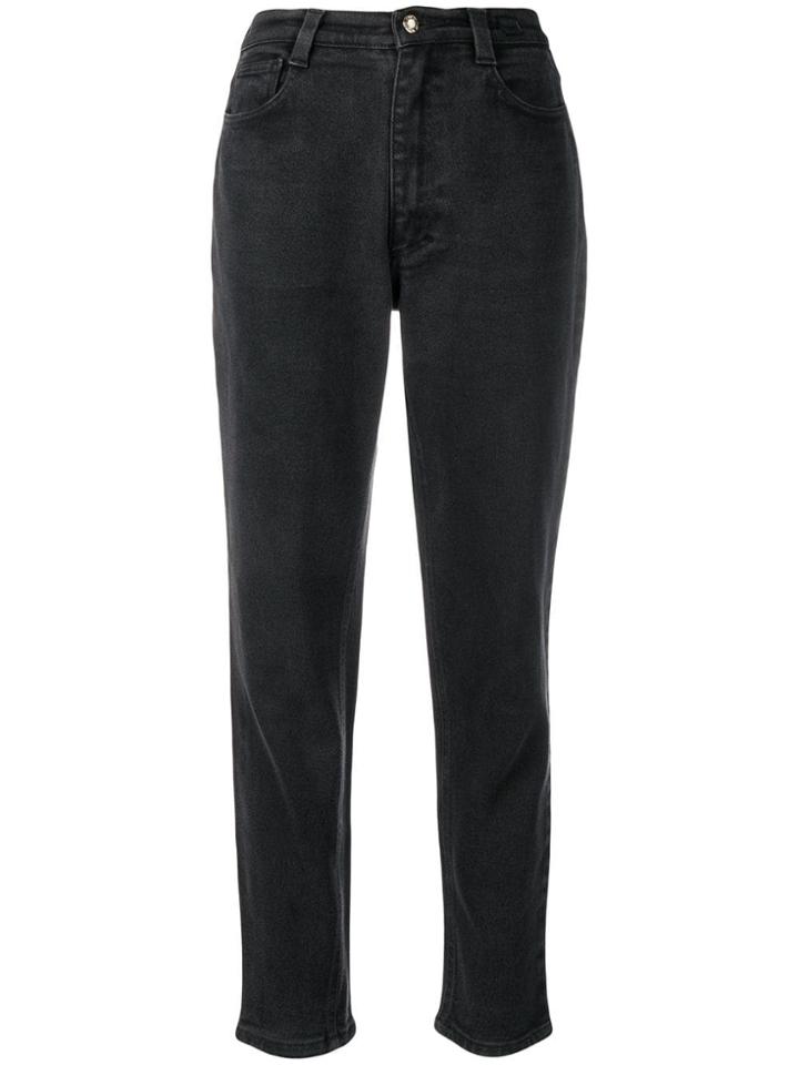 Versace Vintage 1990's Slim-tapered Jeans - Grey