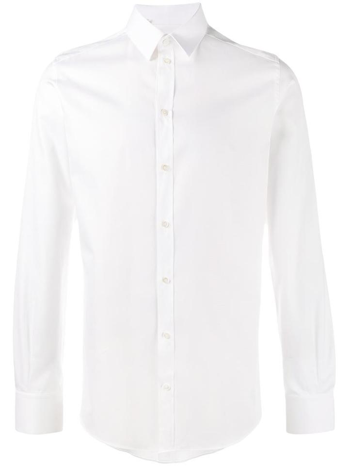 Dolce & Gabbana Classic Shirt, Size: 44, White, Cotton