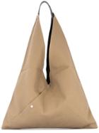 Cabas Large Triangle Tote - Brown