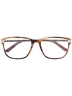 Cartier Square Frame Glasses - Brown