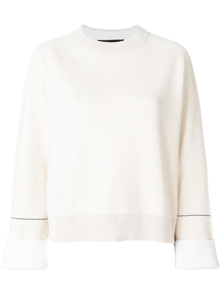 Proenza Schouler Crew Neck Sweater - Nude & Neutrals