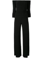 Off-shoulder Jumpsuit - Women - Polyester/spandex/elastane - Xs, Black, Polyester/spandex/elastane, Norma Kamali