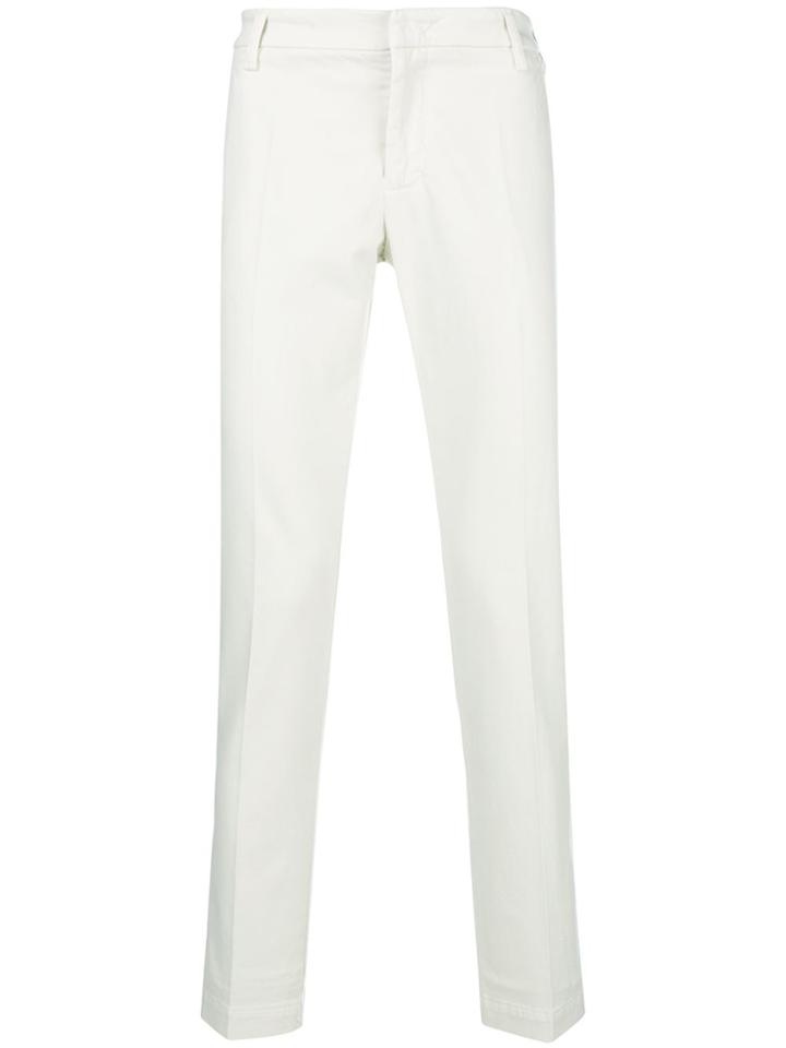 Entre Amis Straight-leg Chinos - White