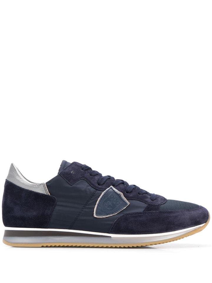 Philippe Model Blue Suede Sneakers