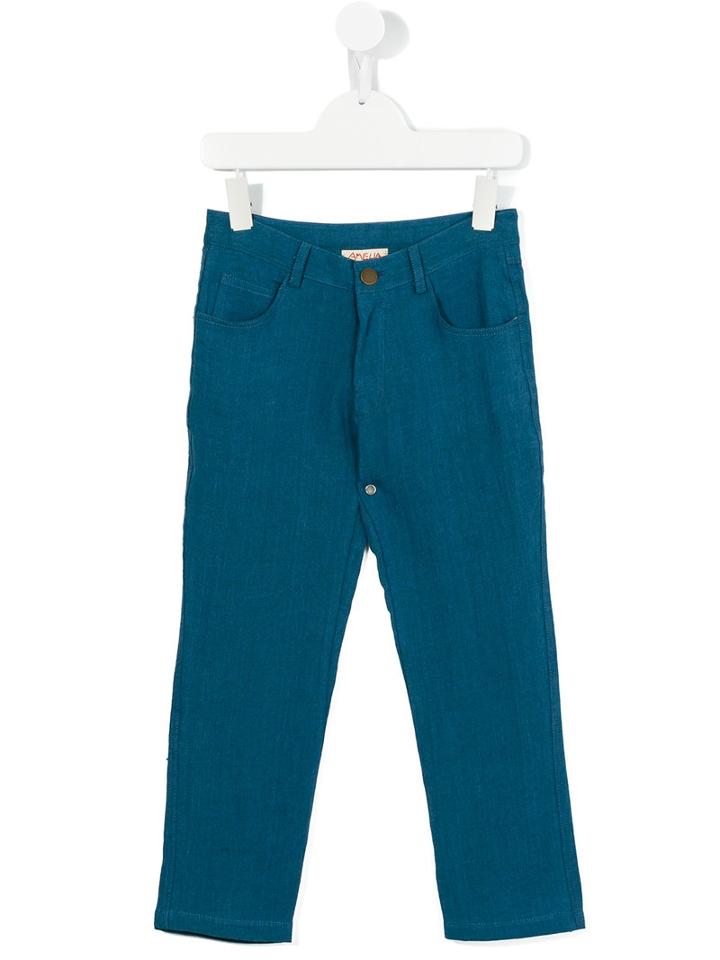 Amelia Milano Linen Trousers, Boy's, Size: 8 Yrs, Blue