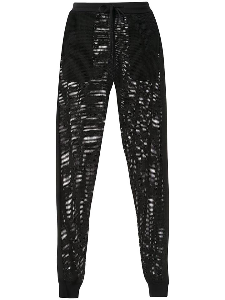 Adam Selman Sport Knit Mesh Unisex Sweatpant Adam Selman - Black