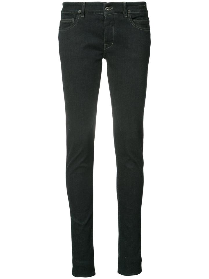 Rick Owens Drkshdw - Detroit Cut Skinny Jeans - Women - Cotton/polyethylene Terephthalate (pet) - 27, Blue, Cotton/polyethylene Terephthalate (pet)