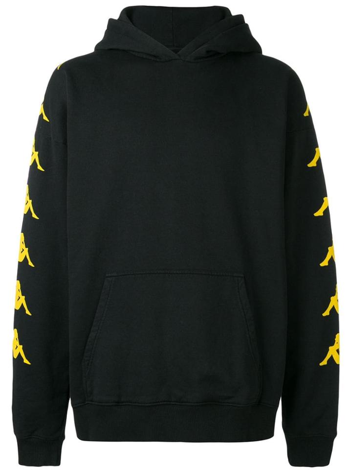 Paura Logo Sleeve Hoodie - Black