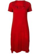 Uma Wang Scoop Neck T-shirt Dress - Red