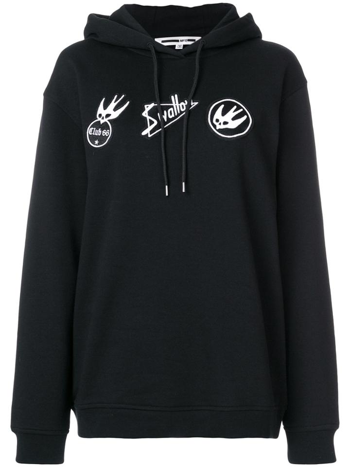Mcq Alexander Mcqueen Patch Detail Hoodie - Black