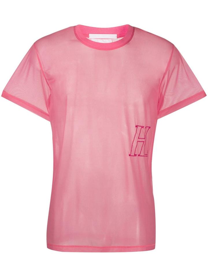 Helmut Lang H Logo T-shirt - Pink