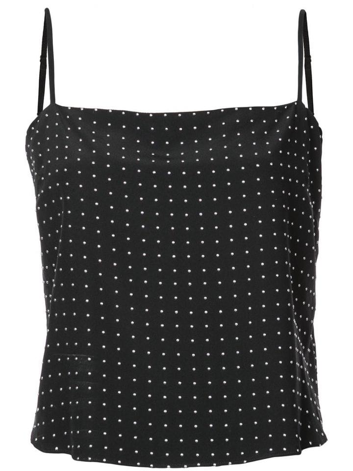 Fleur Du Mal Straight Across Studded Cami - Black