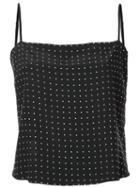 Fleur Du Mal Straight Across Studded Cami - Black