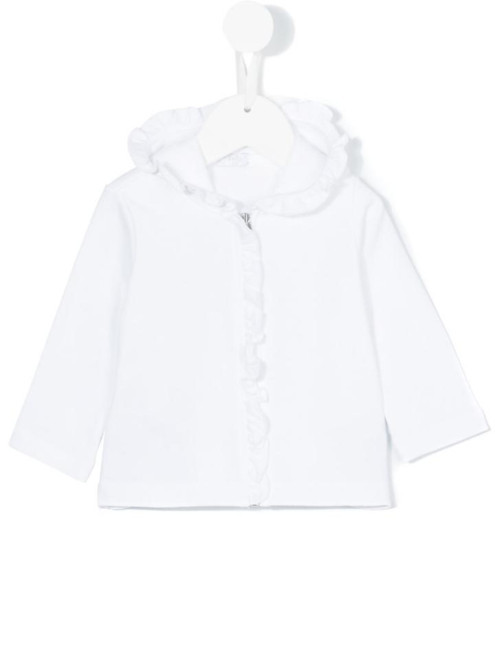 Il Gufo - Ruffled Hoodie - Kids - Cotton - 9 Mth, White