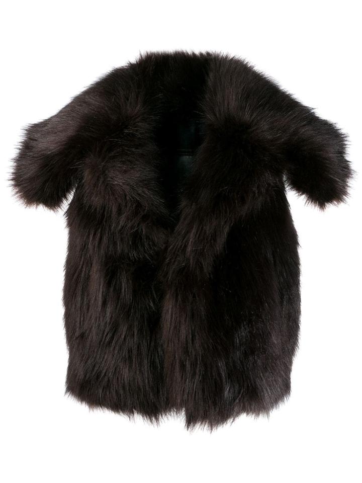 Dsquared2 Sleeveless Fur Gilet - Brown
