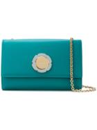 Salvatore Ferragamo Flower Plaque Crossbody Bag - Green