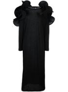 Junya Watanabe Comme Des Garçons Structured Shoulder Dress, Women's, Size: Medium, Black, Wool