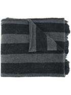 Faliero Sarti Striped Scarf, Adult Unisex, Grey, Silk/nylon/cashmere/virgin Wool