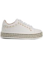 Twin-set Embellished Platform Sneakers - White