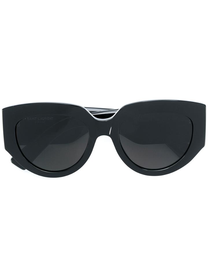 Saint Laurent Monogram Sunglasses - Black