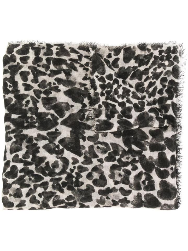 Faliero Sarti Leopard Spots Scarf - Black