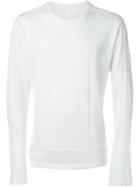 Taichi Murakami T-shirt L/s, Men's, Size: Xs, White, Cotton/ramie