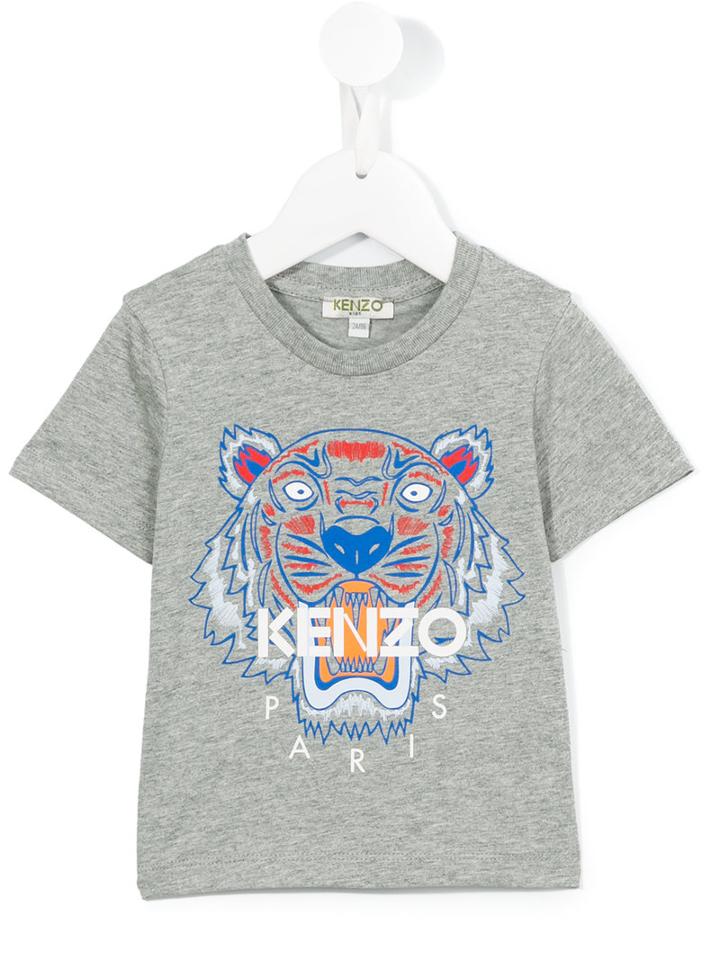 Kenzo Kids Logo Print T-shirt, Toddler Boy's, Size: 24 Mth, Grey
